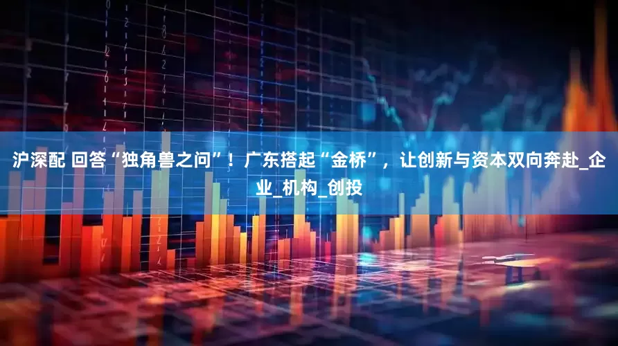 沪深配 回答“独角兽之问”！广东搭起“金桥”，让创新与资本双向奔赴_企业_机构_创投