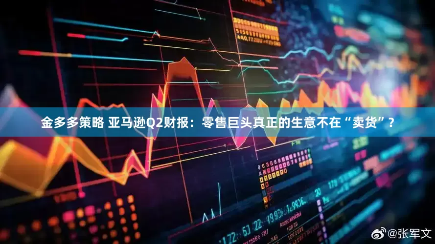 金多多策略 亚马逊Q2财报：零售巨头真正的生意不在“卖货”？
